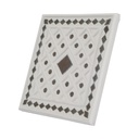 Handcrafted White Mud and Mirror Work Wall Hanging
