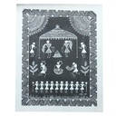 Handmade Black Warli Painting