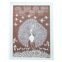 Handmade Brown Warli Painting