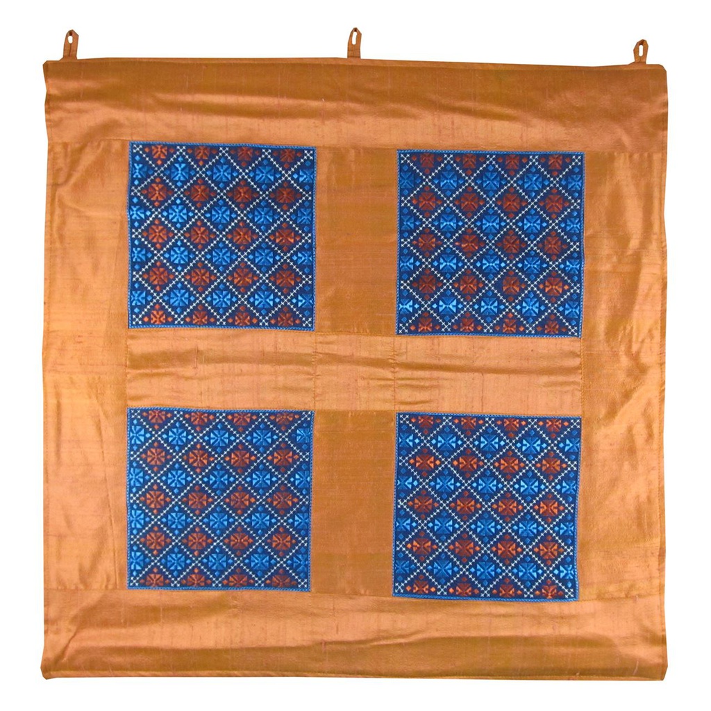 Light Brown Hand Embroidered Wall Piece/Decor