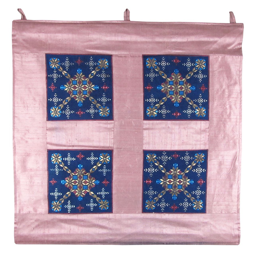 Pink Hand Embroidered Wall Piece/Decor