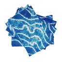 Handmade Blue Shibori Table Placemats (Set of 6)