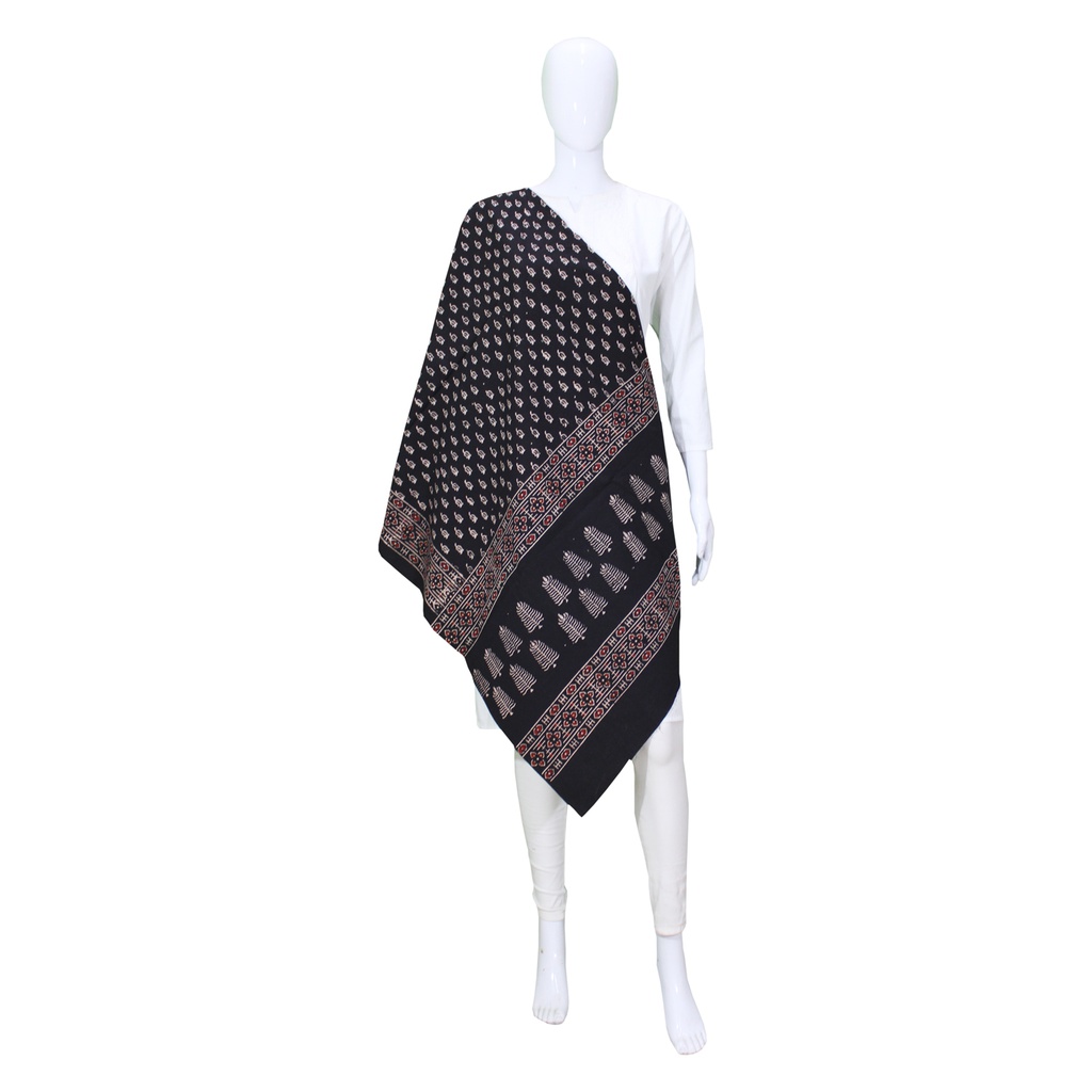 Cotton Hand Block Print Dupatta