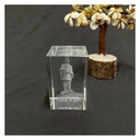 Handcrafted Statue of Unity Crystal Paperweight