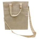 Plain Shopping Jute Hand Bag / Sling Bag with Zip