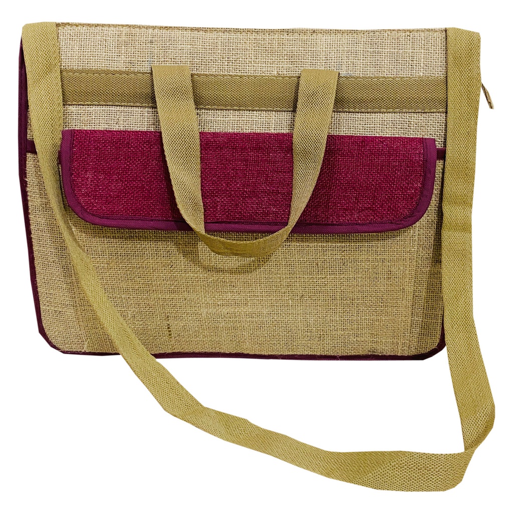 Handmade Plain Jute Office Bag