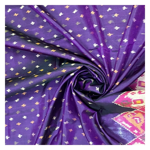 Handwoven Purple Single Ikat Silk Material/Fabric