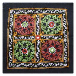 [GGCMEP49] Multicolor Hand Embroidered Patch with Mirror Work