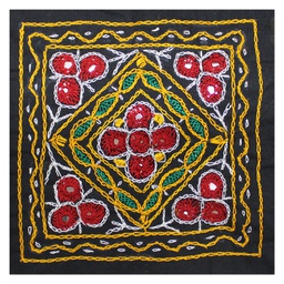 [GGCMEP51] Multicolor Hand Embroidered Patch with Mirror Work