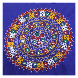 [GGCMEP63] Multicolor Hand Embroidered Patch with Mirror Work