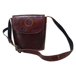 [GGCMLBB20] Handcrafted Kutchi Leather Balti Sling Bag