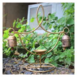 [GGCHMCB01] Handmade Decorative Diya Stand Copper Bell