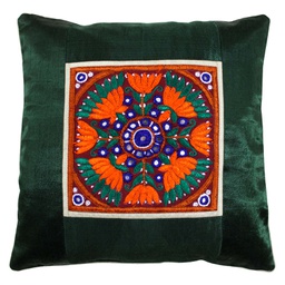 [GGCMCV20] Hand Embroidered Mashru Cushion Cover