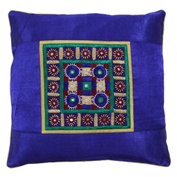 [GGCMCV50] Hand Embroidered Mashru Cushion Cover