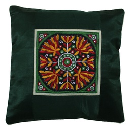 [GGCMCV52] Hand Embroidered Mashru Cushion Cover