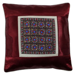 [GGCMCV56] Hand Embroidered Mashru Cushion Cover