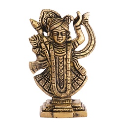 [GGCBDI02] Handcrafted Brass Loard Shreenathji Collectible/ Idol