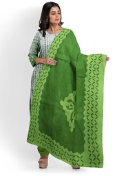 [GGCASSS06] Handcrafted Applique Work Shibori Cotton Dress Material / Salwar Suit