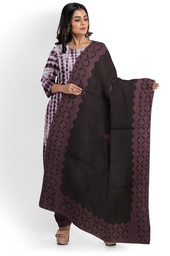 [GGCASSS11] Handcrafted Applique Work Shibori Cotton Dress Material / Salwar Suit
