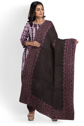 [GGCASSS12] Handcrafted Applique Work Shibori Cotton Dress Material / Salwar Suit