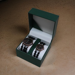 [GGCHAWS02] Handcrafted Agate Stone Couple Wrist Watch