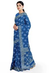 [GGCHGSBS07] Hand Dyed Gaji Silk Bandhani Saree