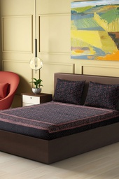 [GGCBDBS30] Hand Block Print Cotton Double Bedsheet With Pillow Covers