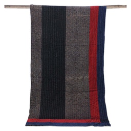 [GGCMPQ18] Handstitched Mashru Double Bed Patch and Tagai work Mashru Quilt