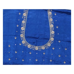 [GGCMEBM37] Hand Embroidered Mashru Unstitched Blouse Piece