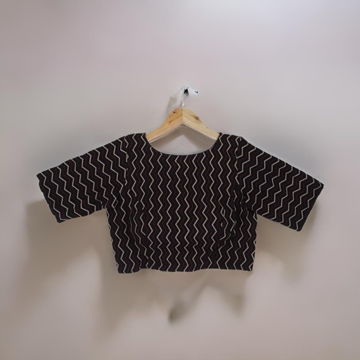 Cotton Hand Block Print Stitched Blouse