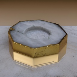 [GGCACH01] Handcrafted Natural Agate Stone Candle Holder