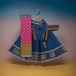 [GGBPCC05] Cotton Hand Block Printed Patchwork Chaniya Choli
