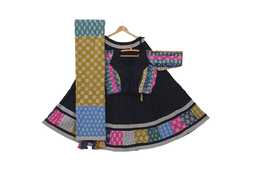 [GGBPCC19] Cotton Hand Block Printed Patchwork Chaniya Choli