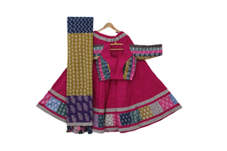 [GGBPCC21] Cotton Hand Block Printed Patchwork Chaniya Choli