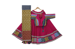 [GGBPCC22] Cotton Hand Block Printed Patchwork Chaniya Choli