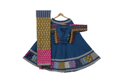 [GGBPCC23] Cotton Hand Block Printed Patchwork Chaniya Choli