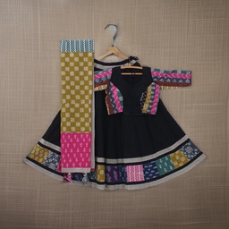 [GGBPCC24] Cotton Hand Block Printed Patchwork Chaniya Choli