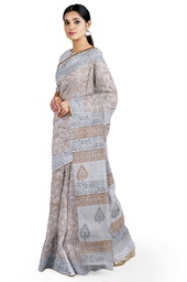 [GGHPCS07] Hand Block Print Cotton Saree