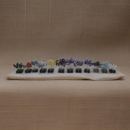 [GGCMATS01] Handcrafted Mini Natural  Agate Gemstone Trees Set