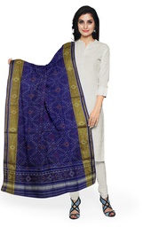 [GGCSIPSD64] Handloom Single Ikat Patola Silk Dupatta