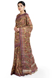 [GGCSPSS27] Handloom Single Ikat Cotton Patola Saree