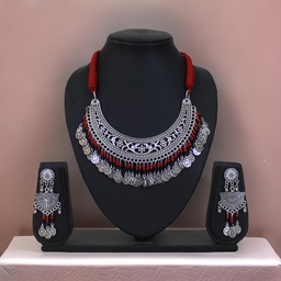 [GGTSONS11] Handcrafted Oxidized Necklace Set
