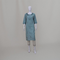 Cotton Hand Embroidered Mirror Work Kurti