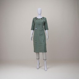 Cotton Hand Embroidered Mirror Work Kurti