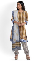 [GGCBPTSS20] Hand Block Print Cotton Dress Material / Salwar Suit