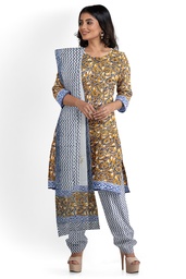 [GGCBPTSS23] Hand Block Print Cotton Dress Material / Salwar Suit