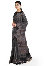 [GGCMSAS37] Hand Block Print Modal Silk Saree