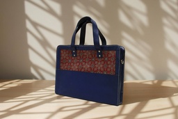 [GGCHELB08] Handcrafted Hand Embroidery Leather Laptop Bag / Office Bag