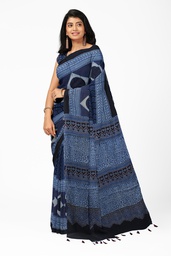 [GGCMSAS50] Hand Block Print Modal Silk Saree
