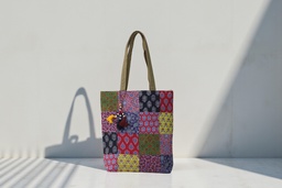 [GGAPTB04] Handcrafted Ajrakh Patchwork Tote Bag